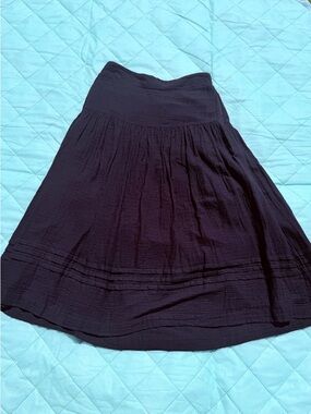 Classic Black A-Line Women's Skirt